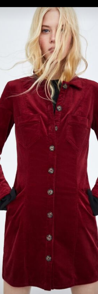 Zara corduroy dress
